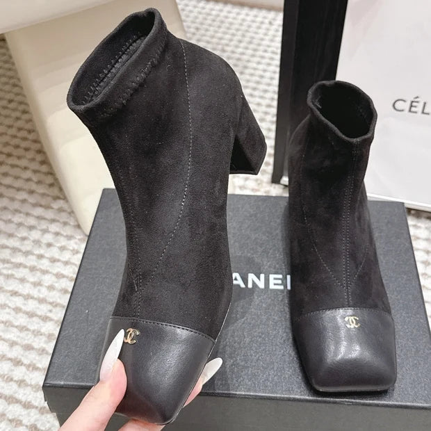 Chanel 2026 Ankle Boots 50mm Cowhide Suede 930690