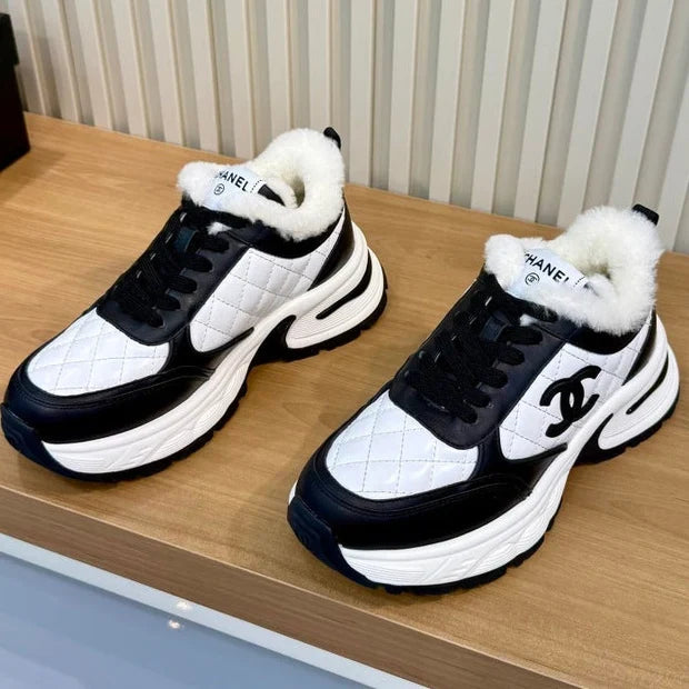 Chanel 2026 Chunky Sneakers Mesh Sheepskin 986935