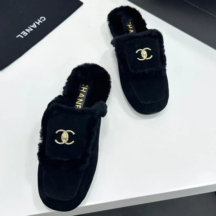 Chanel 2026 Double C Mule Suede Cowhide 985898