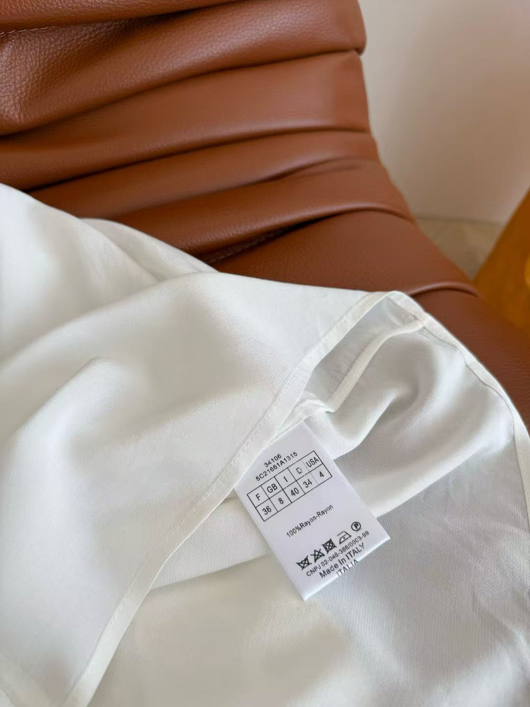 DIOR Blouse White Rayon