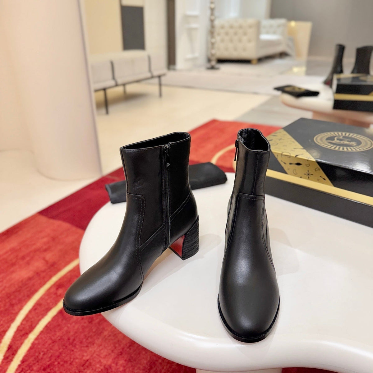 MM Ira Ankle Boots 5.5cm Heel Calfskin 153158