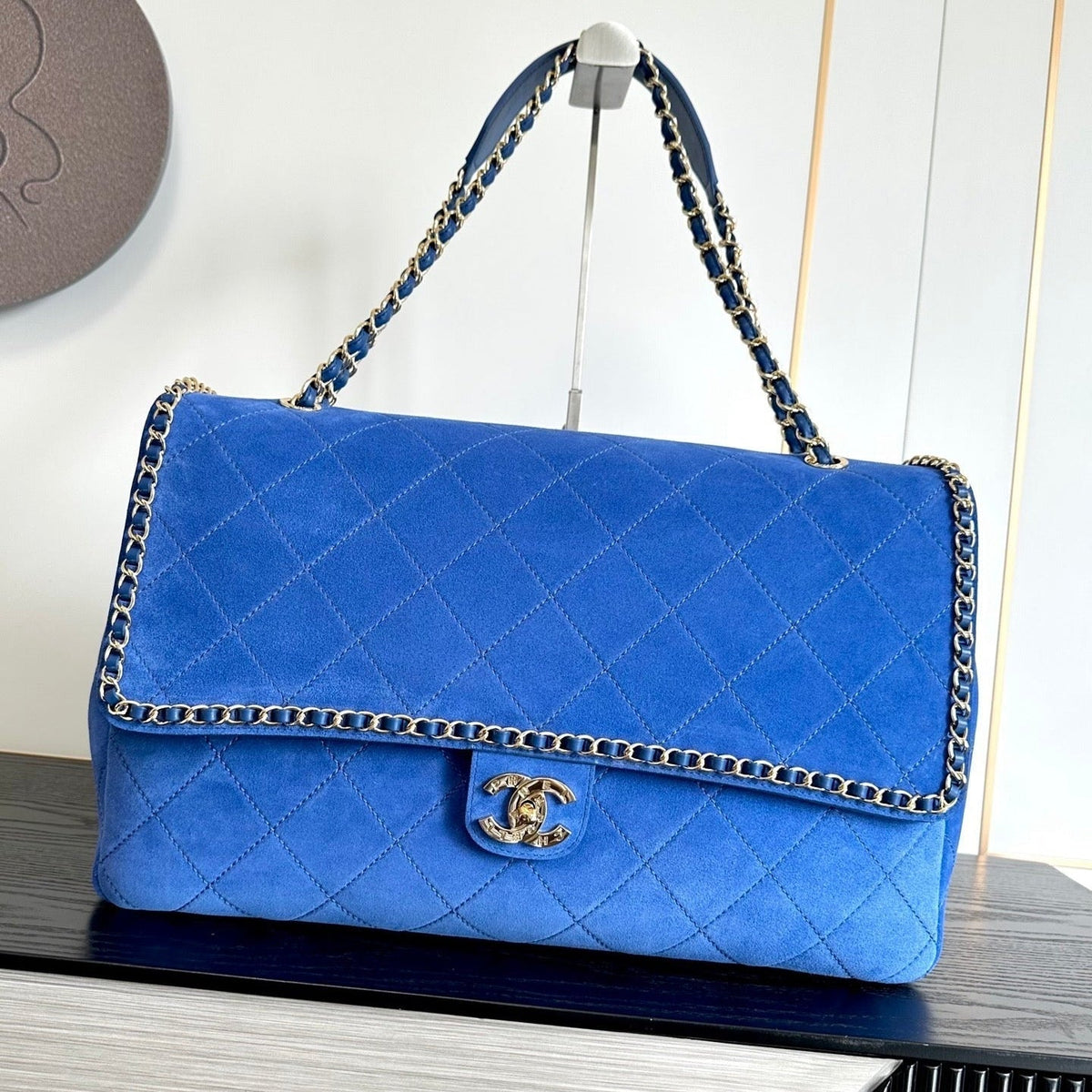 Chanel 2026 x Pharrell Williams Suede XXL Flap Bag Suede Leather 167141