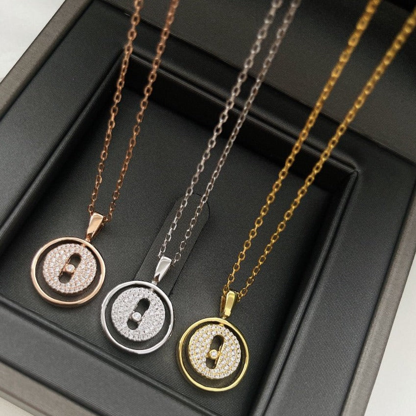 Messika Lucky Move PM Paved Necklace