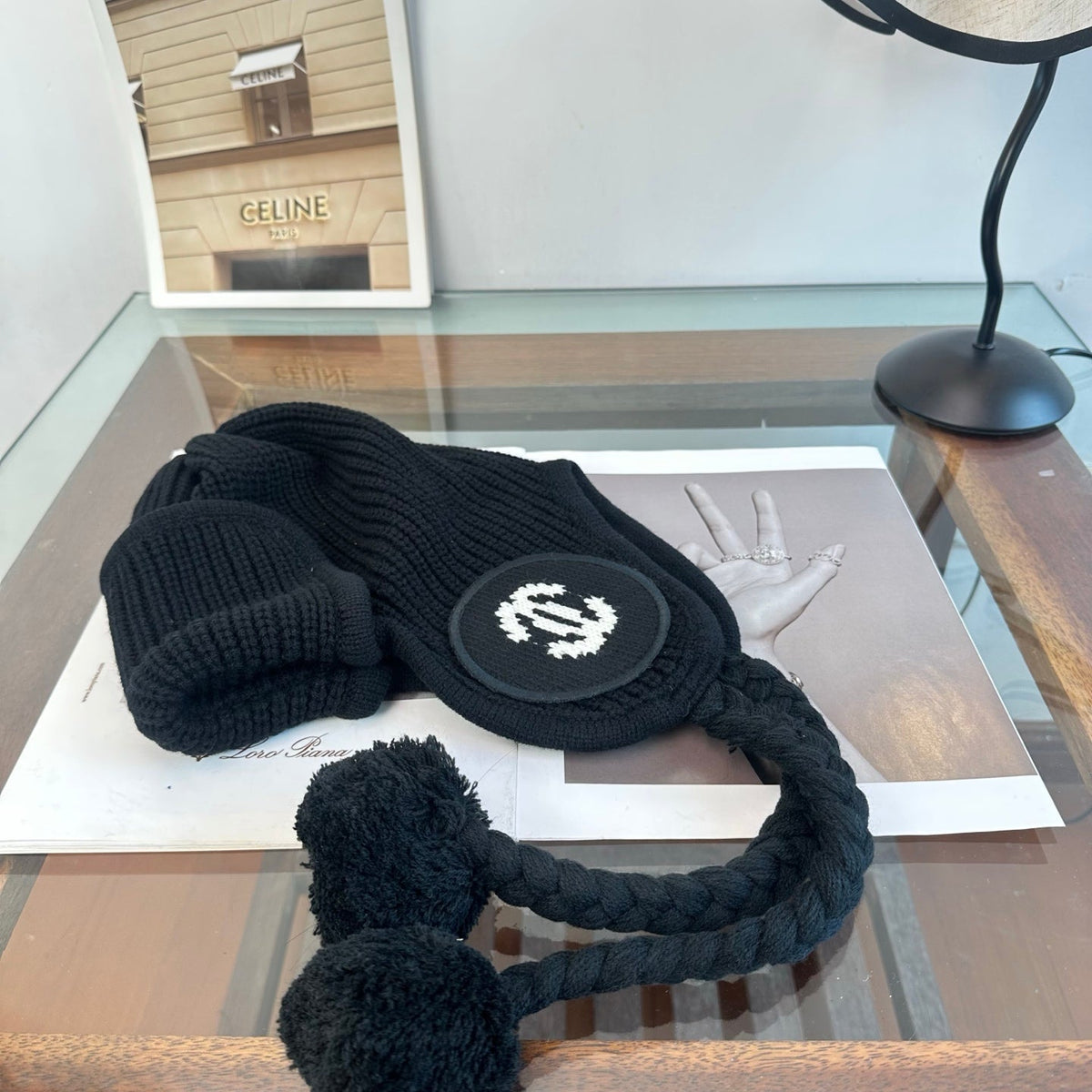 Chanel Cashmere Trapper Hat 512505