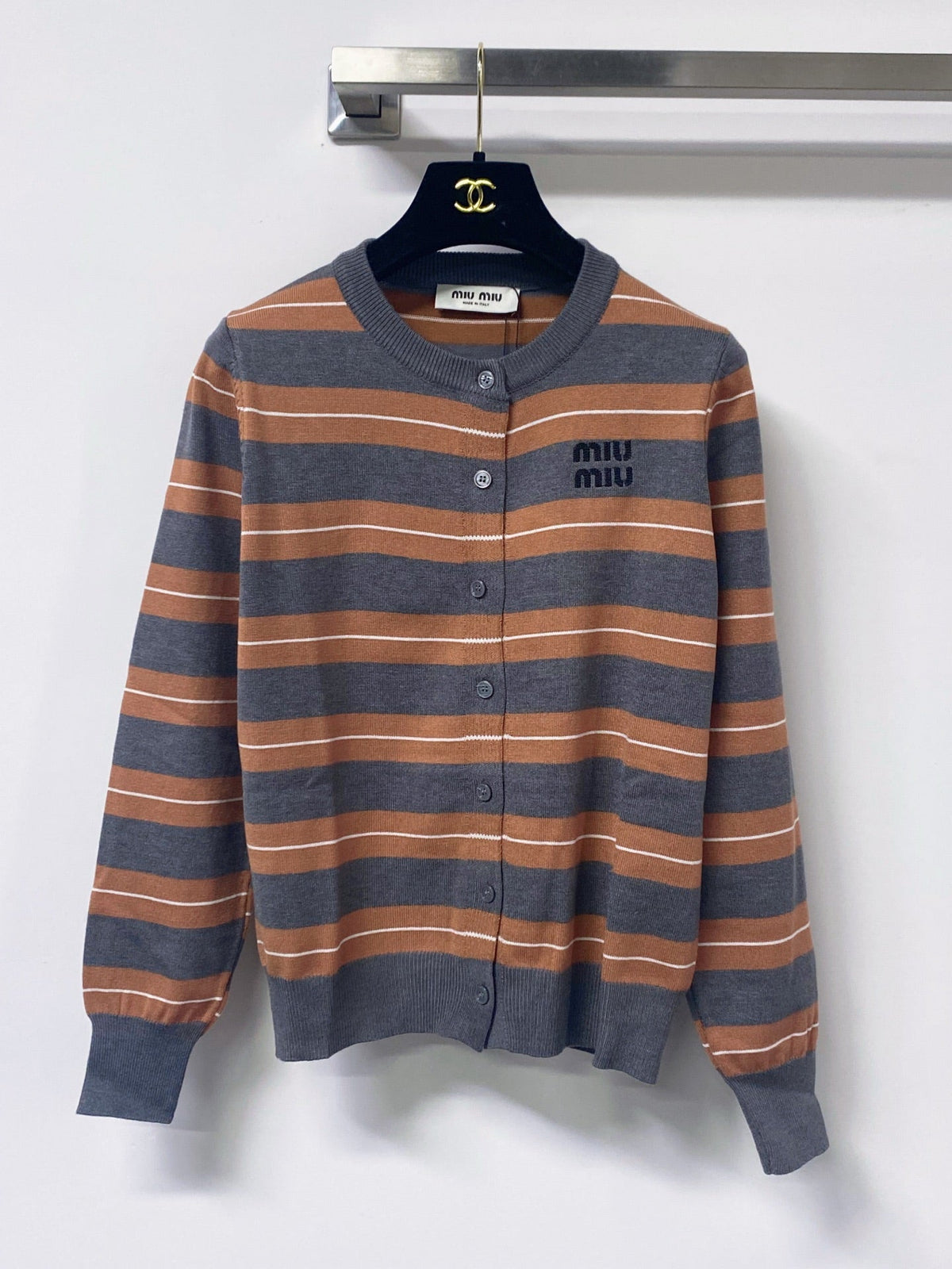 Miu Miu 26s Knit Cardigan And Mini Skirt Set 1441