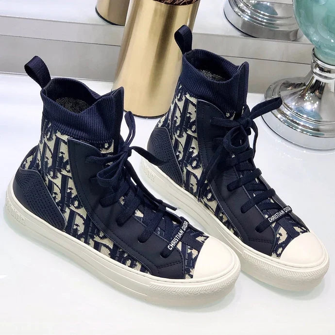 Dior 2026 Knitted High-Top Sneakers Fabric 966665