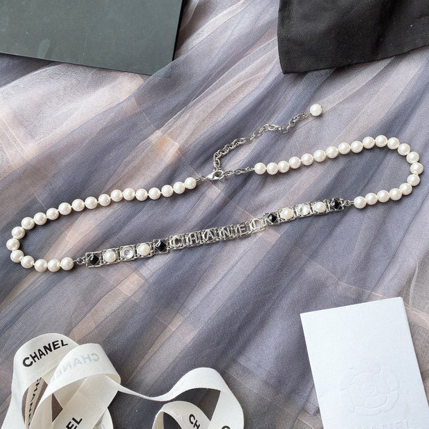 Chanel 2026 Pearl Chain Logo Charm Belt