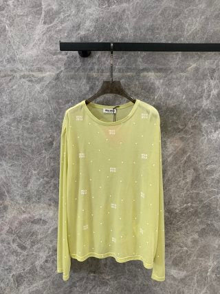 Miu Miu 25 Long-sleeved T-shirt Cotton 195837