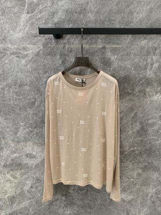 Miu Miu 25 Long-sleeved T-shirt Cotton 195837
