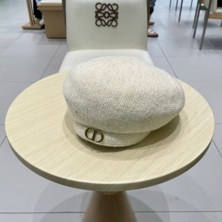 CD Logo Wool Beret Hat 205641