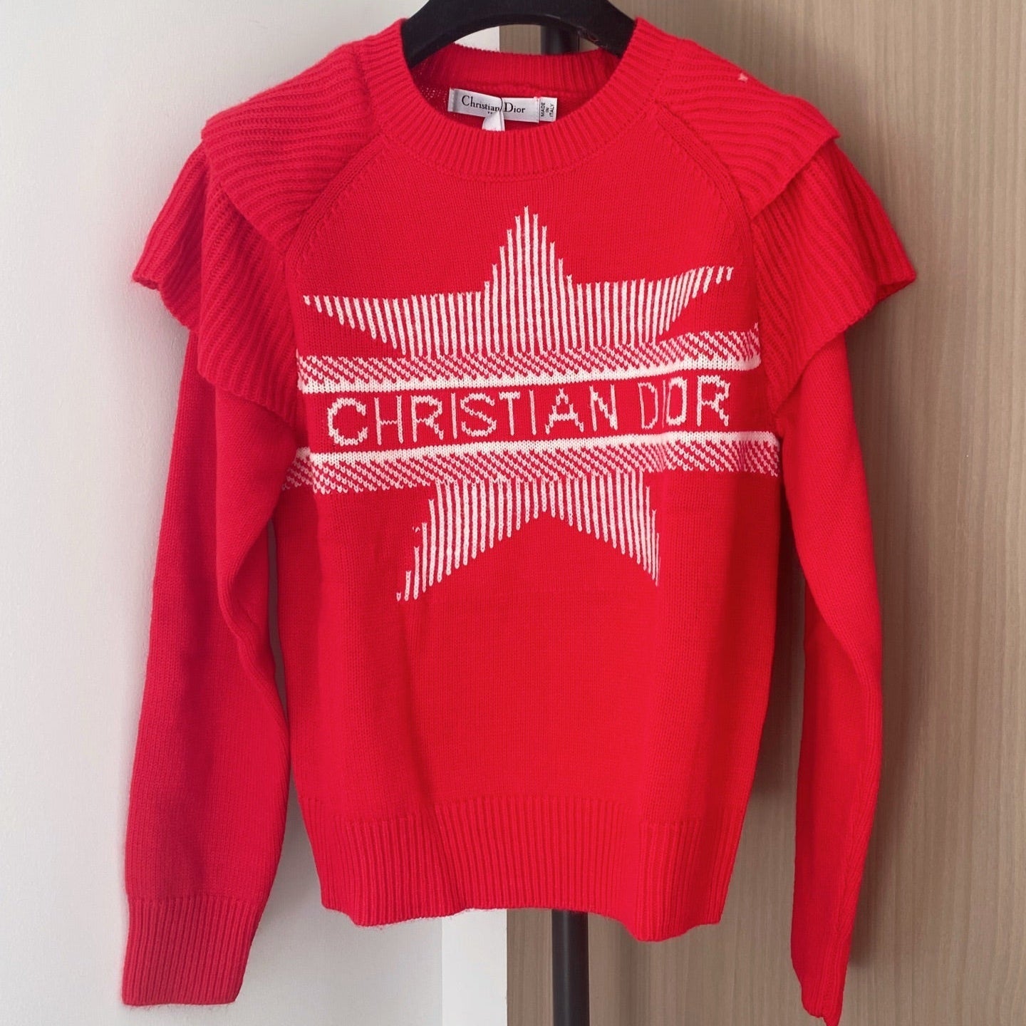 Dior 2025 Long-Sleeve Shirt with Logo Pattern Wool