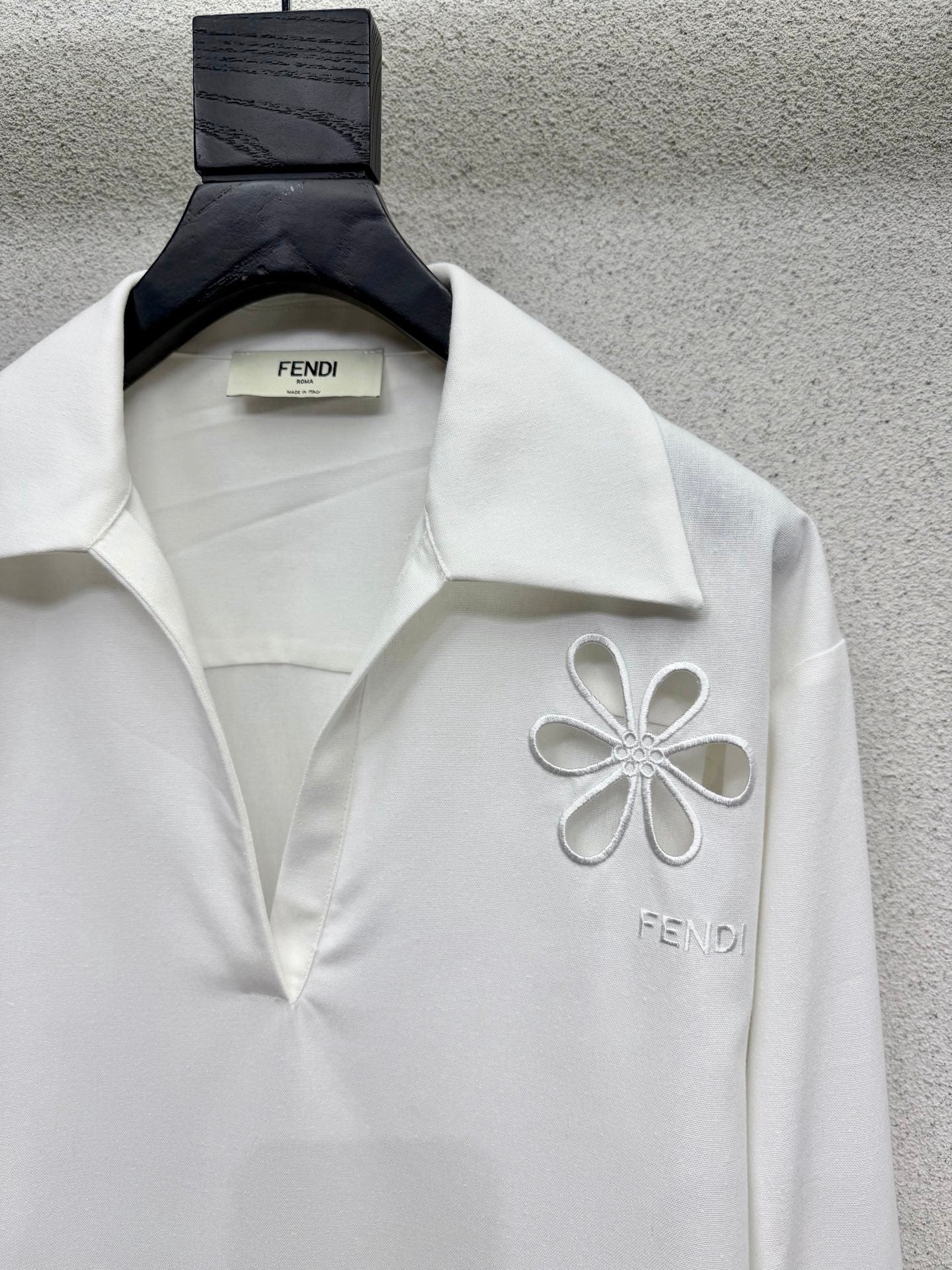 FD Embroidered Cotton Linen Shirt Set in Linen