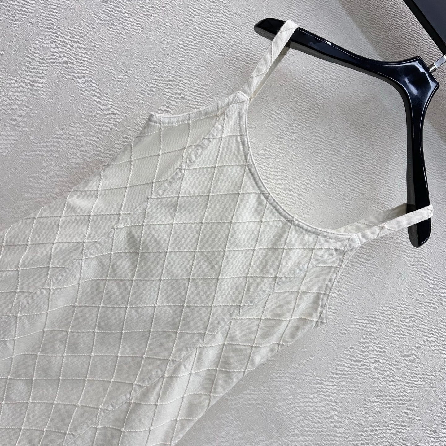 CC 26 Diamond Pattern Denim Dress in Cotton