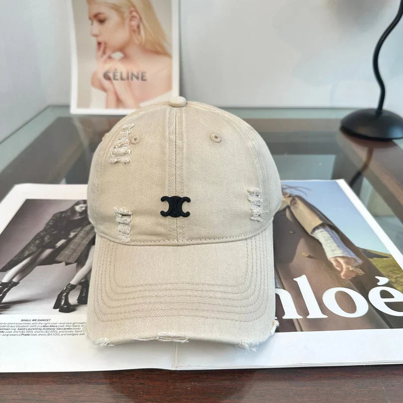 Chanel Distressed Baseball Cap 343468