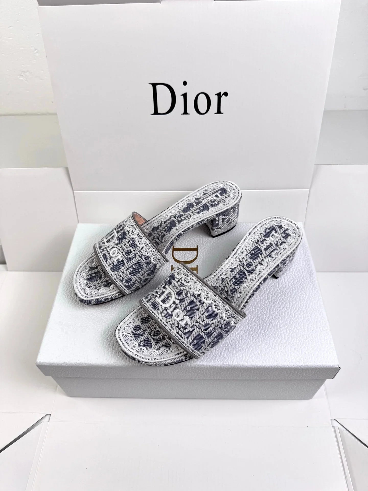 Dior 2026 Bow Sandal Canvas Leather 907874