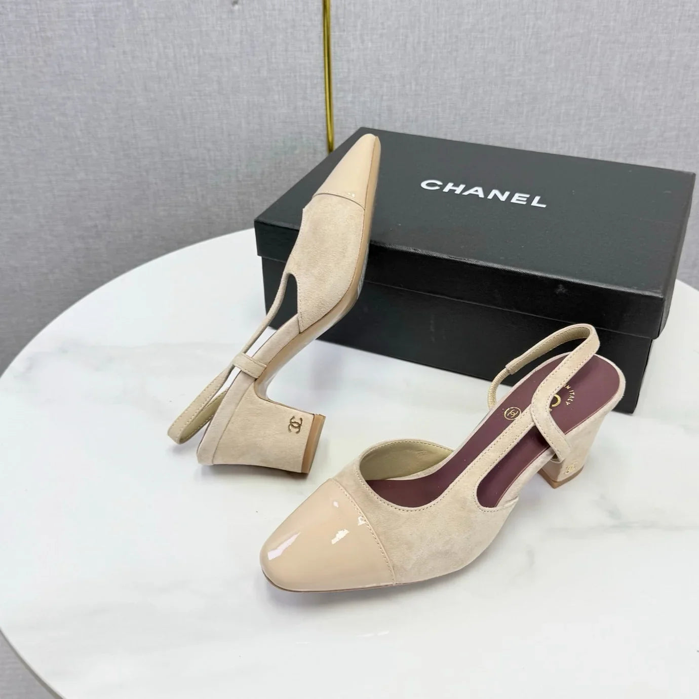Chanel 2026 Slingback 5cm Suede Leather 02
