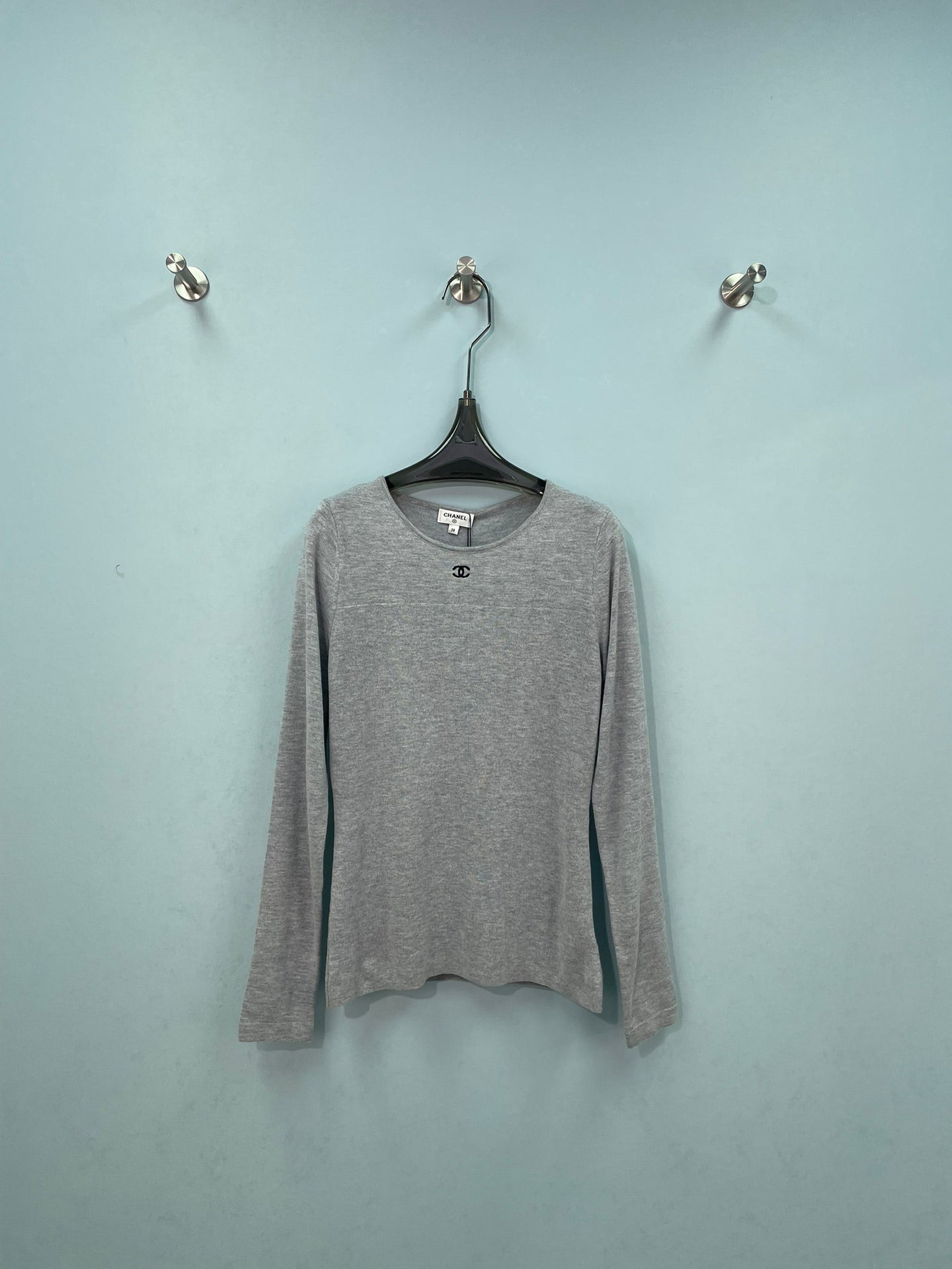CC Embroidered Knit Sweater Wool 747410