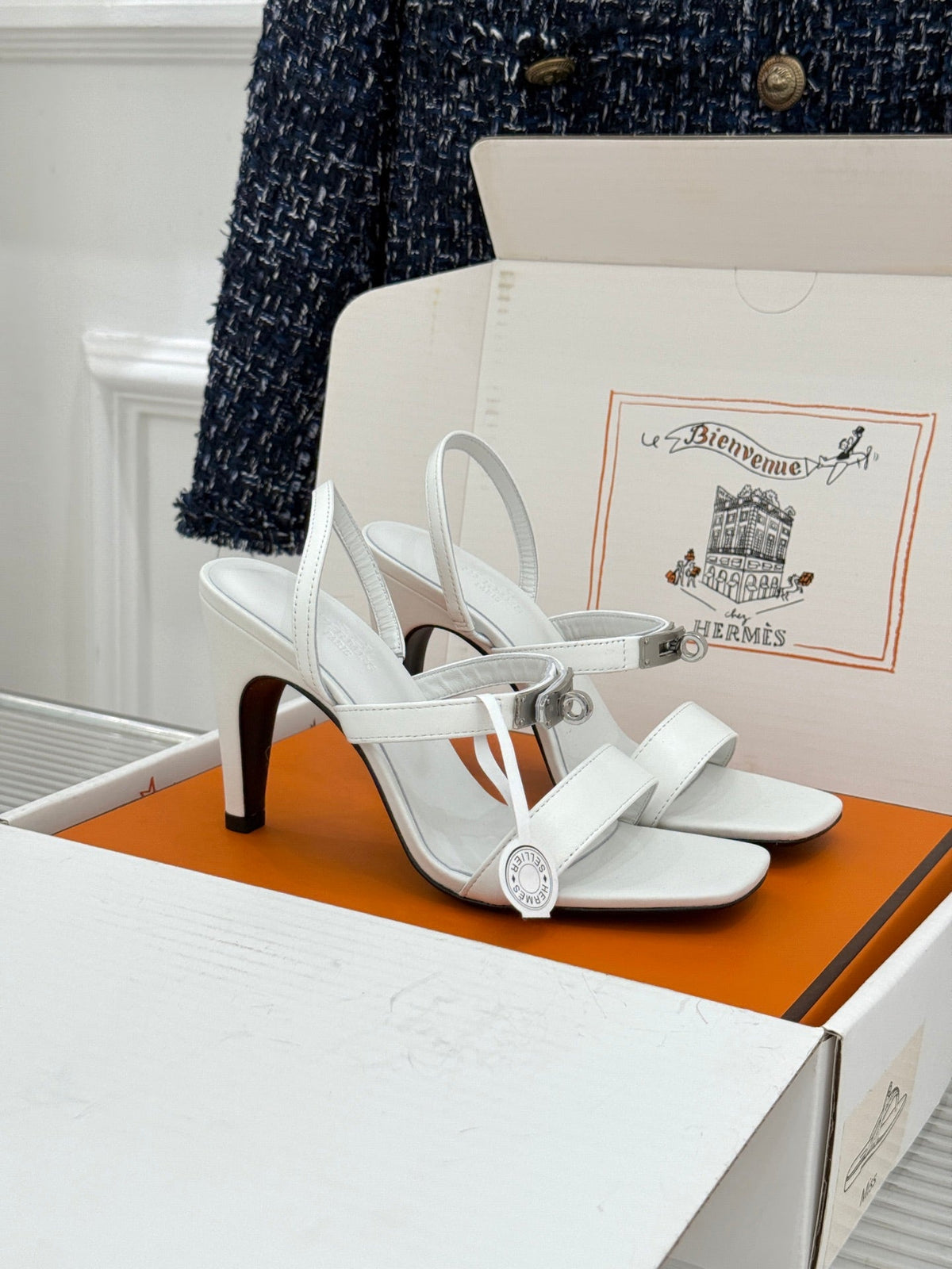 HM 26s Glamour 95 Sandals Calfskin 103086