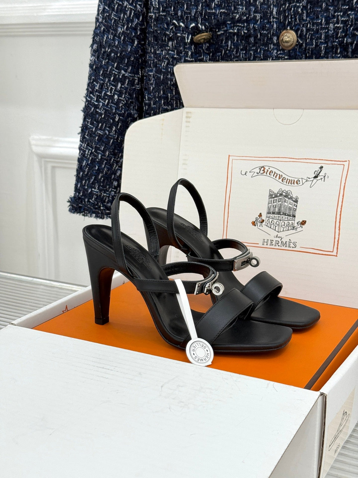 HM 26s Glamour 95 Sandals Calfskin 103086