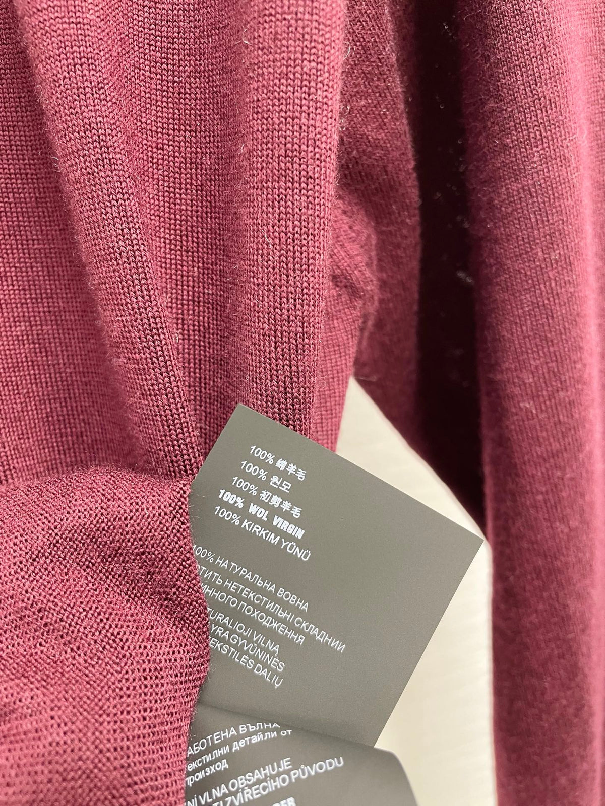 Miu 26s Knit Cardigan Burgundy Cashmere Silk 432691