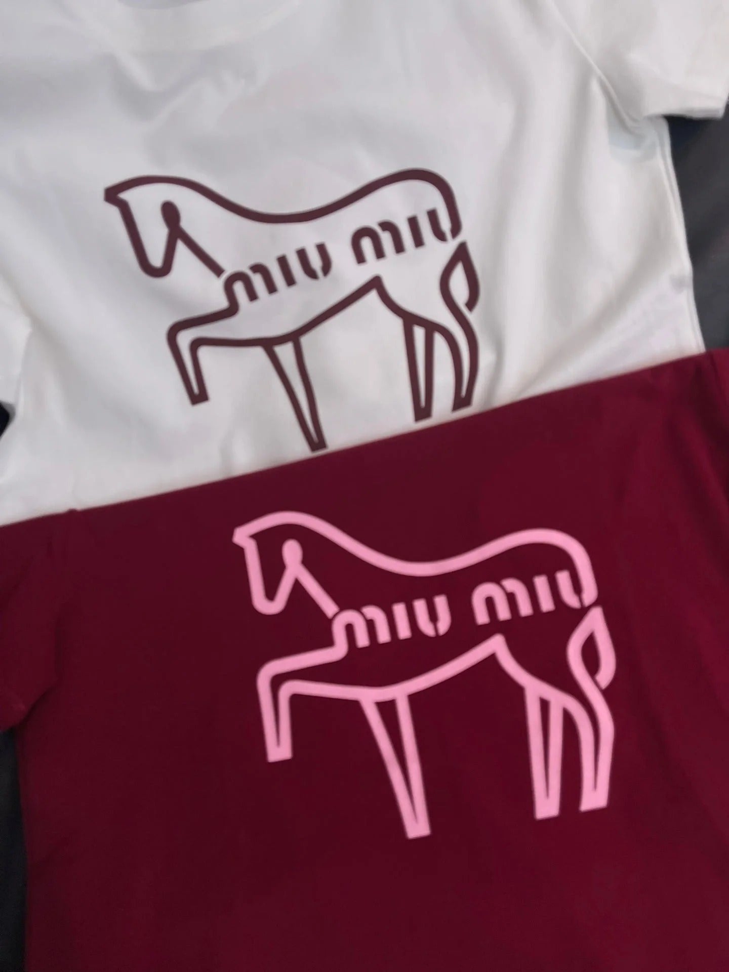 Miumiu 2026 Crew Neck Short-Sleeve T-Shirt with Logo Cotton 344319