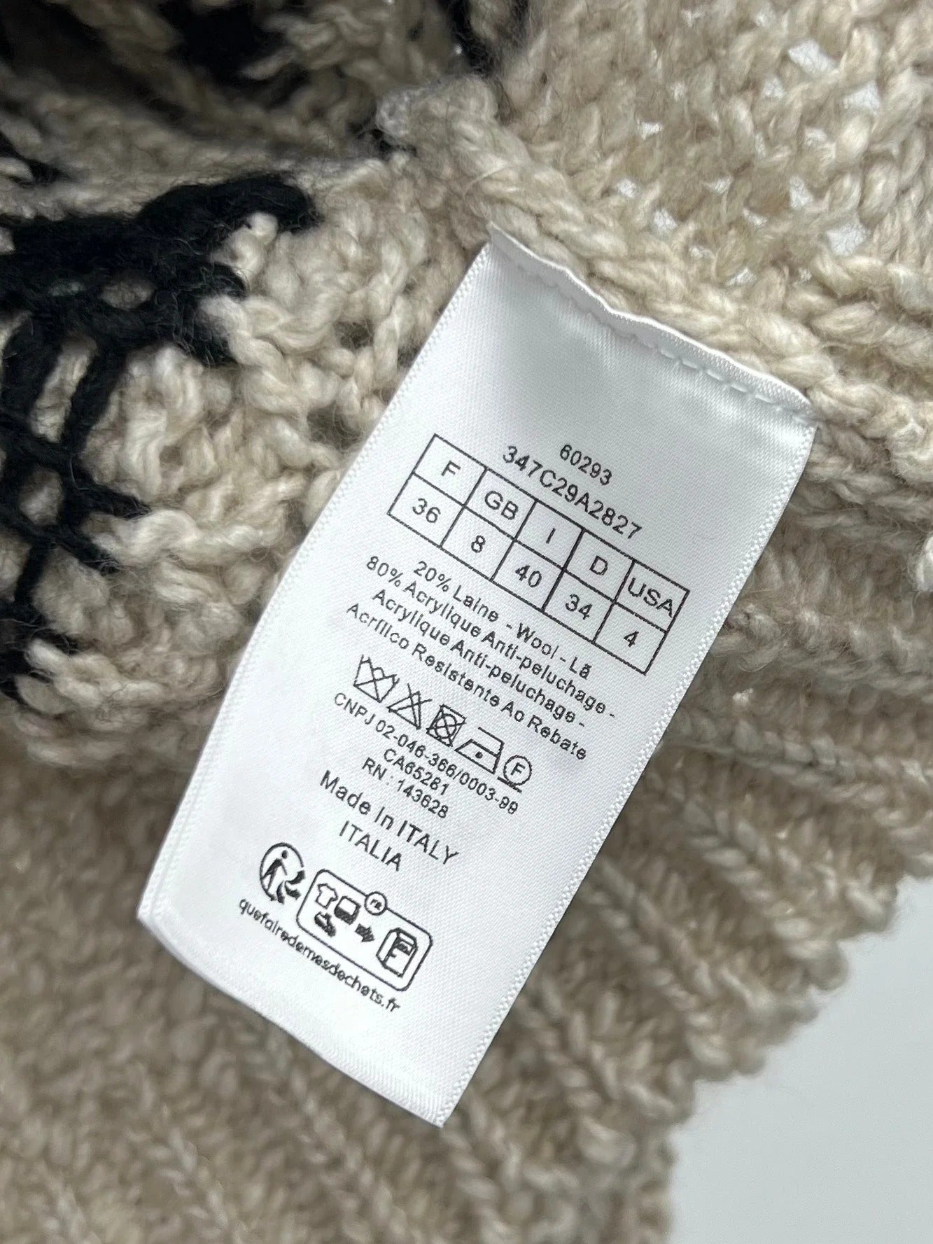 DIOR 25S JACQUARD KNIT SWEATER 668