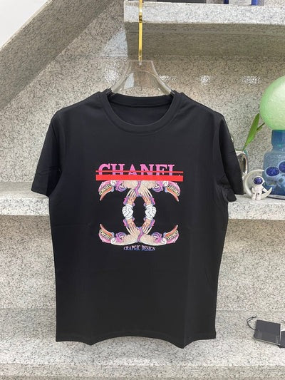 CC 2026 Short-Sleeve T-Shirt Pink Beige Cotton 472260