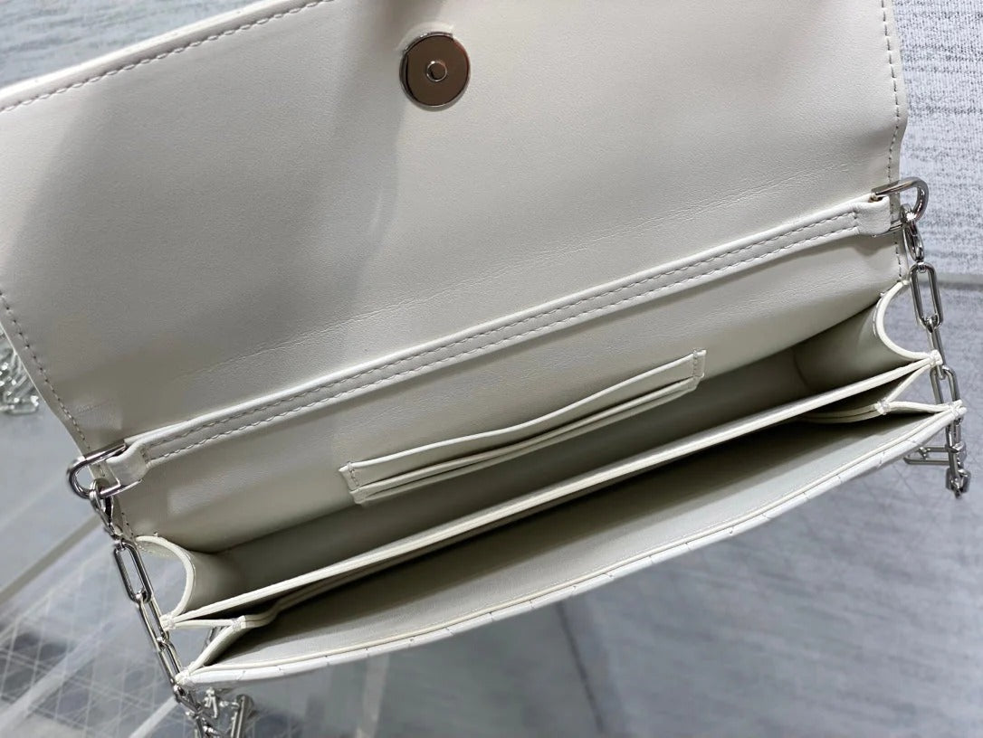 Dior 2026 My Dior Mini Bag Two-Tone White Black Lambskin 284081