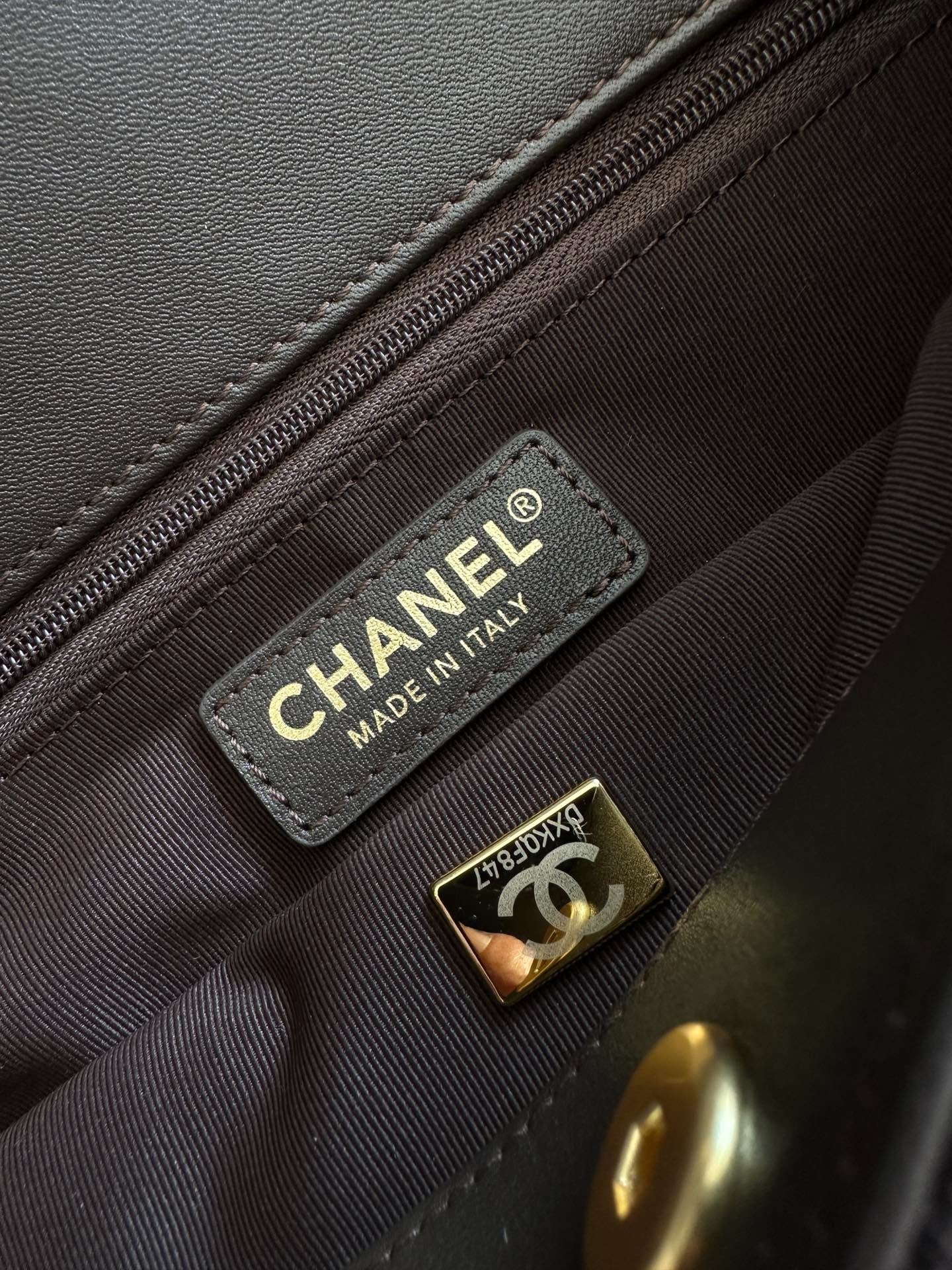 Chane 2026 Shoulder Bag 25cm Brown Suede