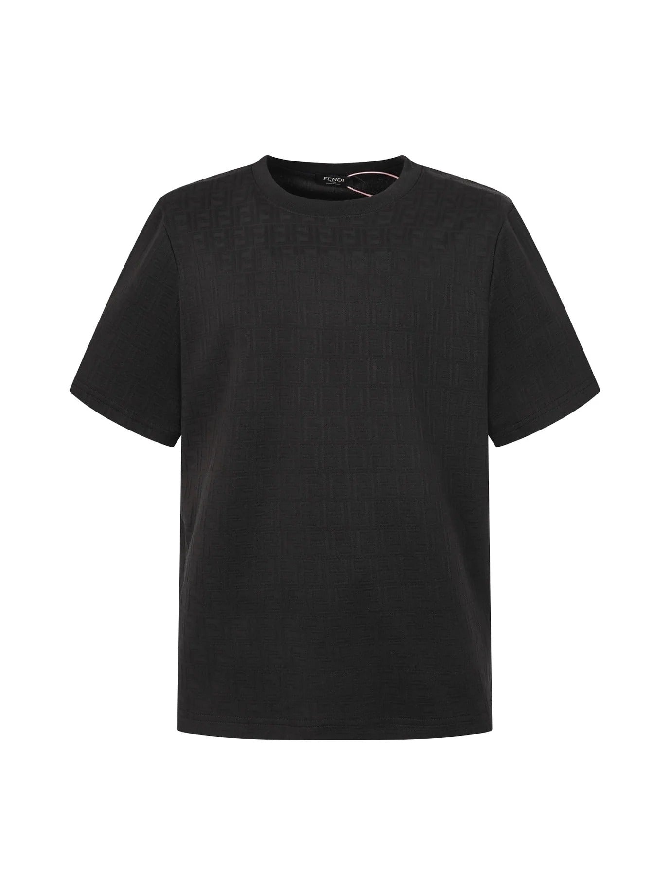 Fendi 2026 Men's Short-Sleeve T-Shirt Jacquard Cotton Wool 830111
