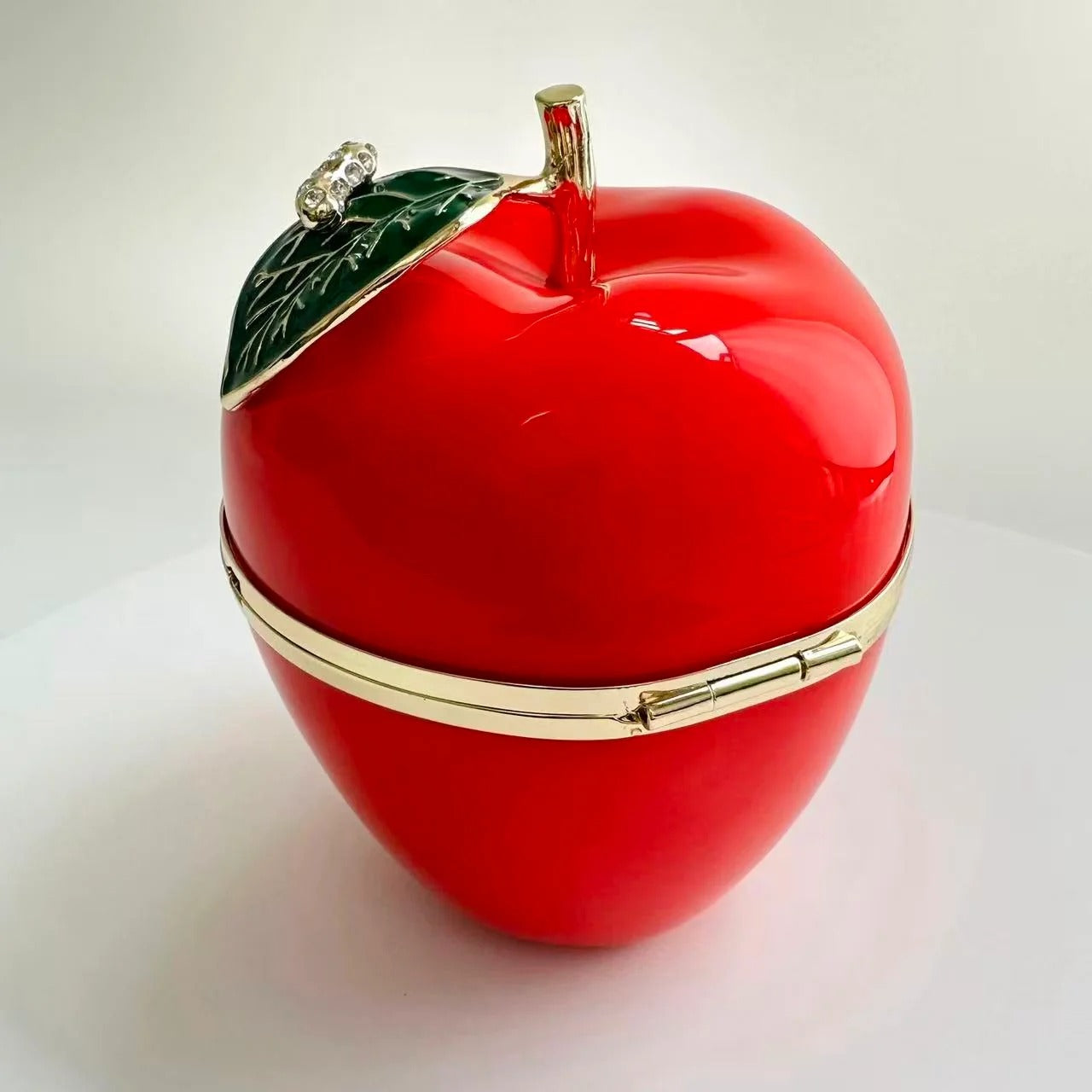 Chanel 2026 Minaudiere Apple Bag Red Lacquered Metal And Glass Enamel