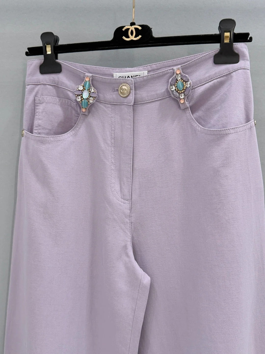Chanel 2026 Flared Trouser Purple Cotton 267928