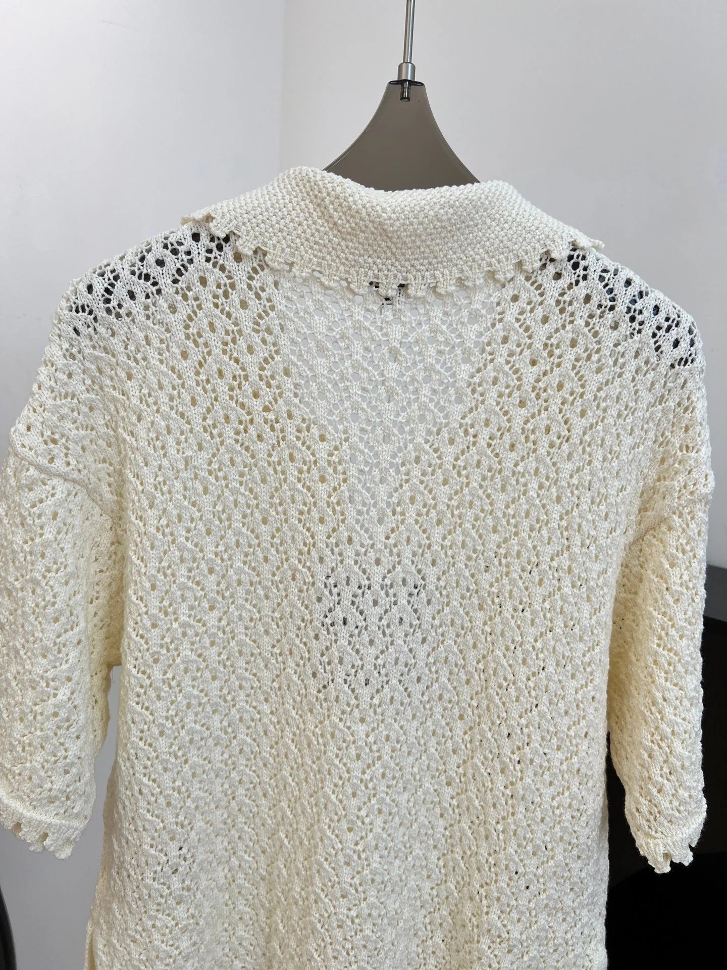 Chanel 2026 Knit Sweater Cream Cotton 637494