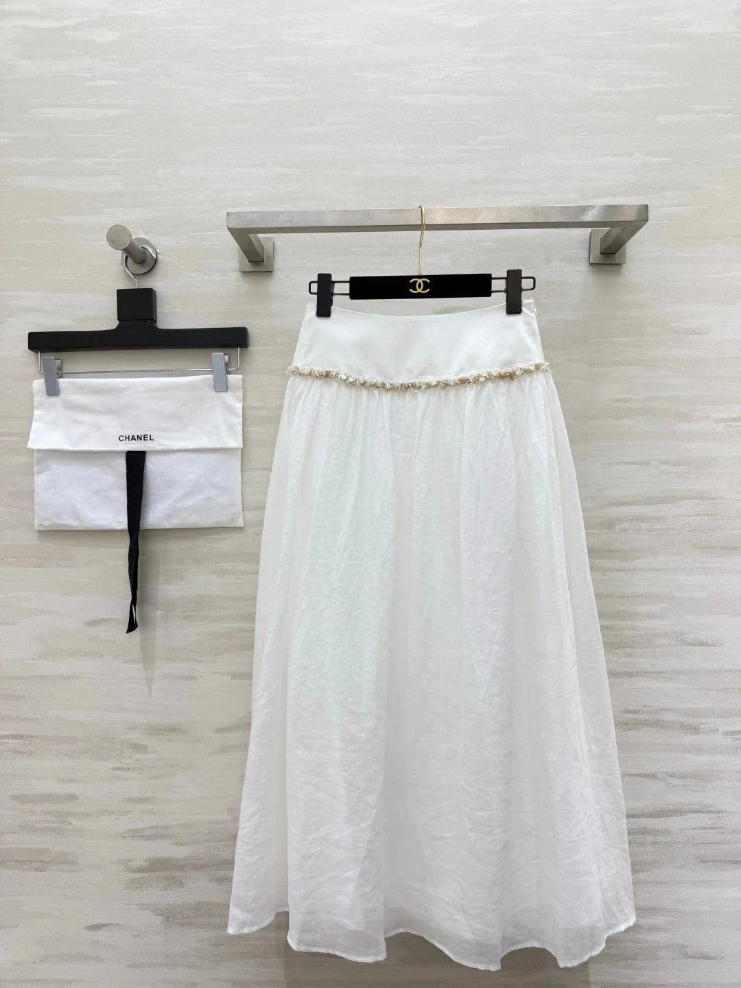 Chanel 2026 Midi Skirt Cotton-Linen 398795