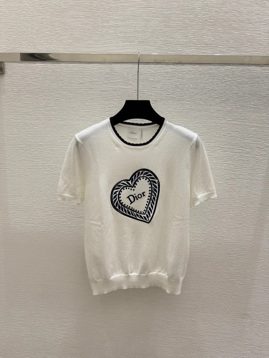 Dior 2026 Knit Short-sleeved Top Wool 757396