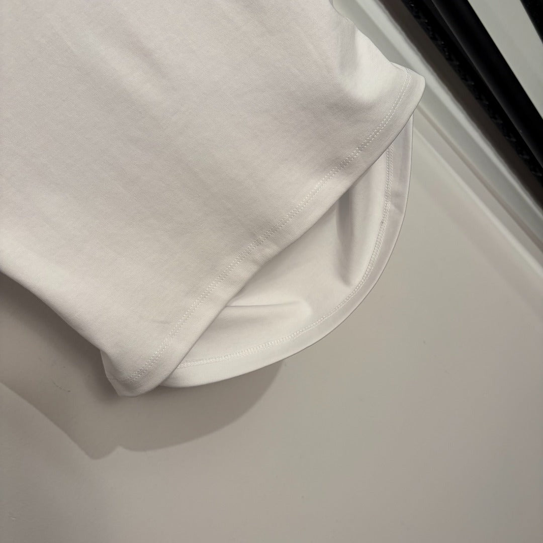 Chanel 2026 Elsa Princess Print Short-Sleeve T-Shirt White Cotton 150140