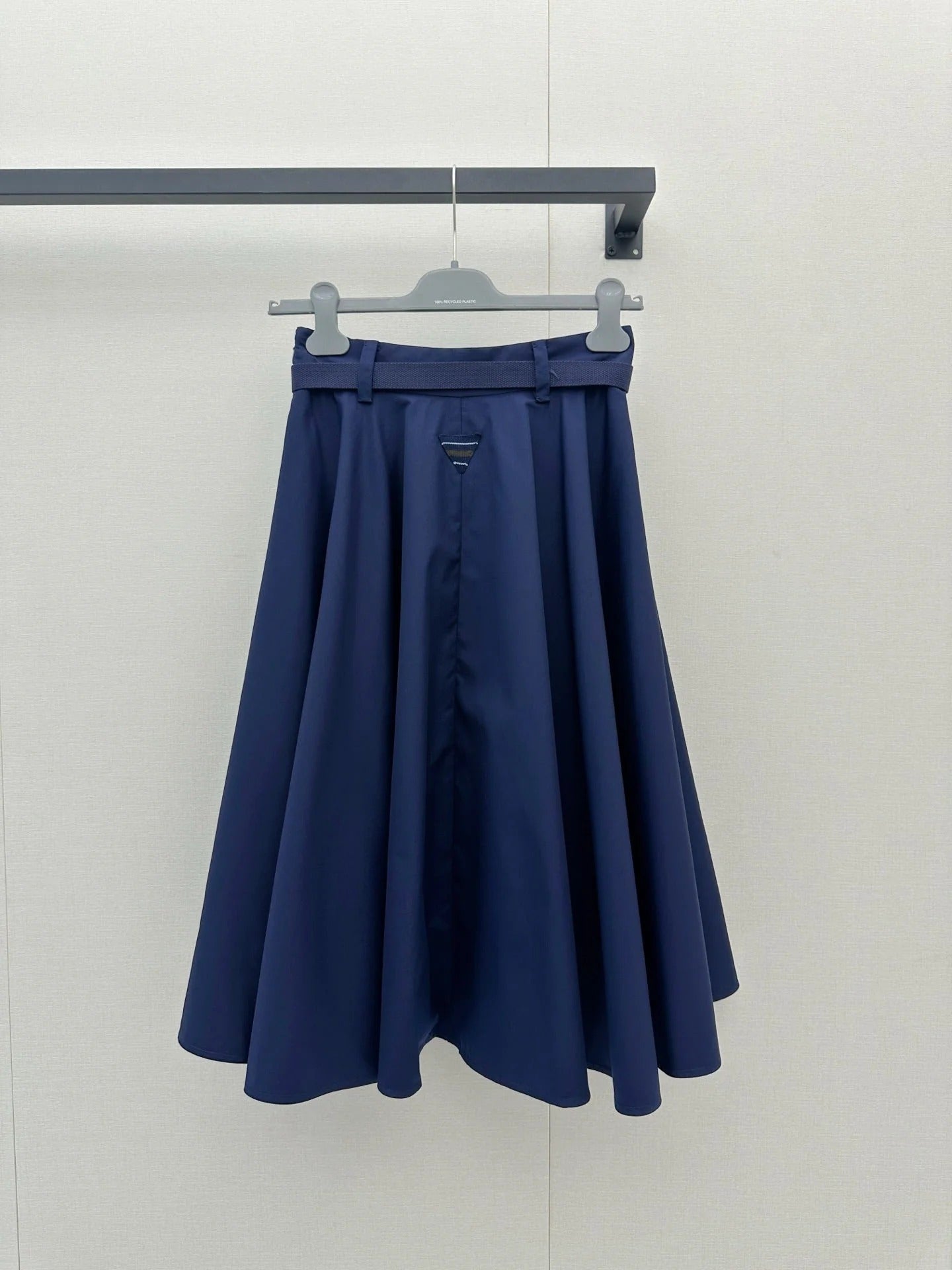 Prada 2026 Midi Skirt Navy Polyester 402787