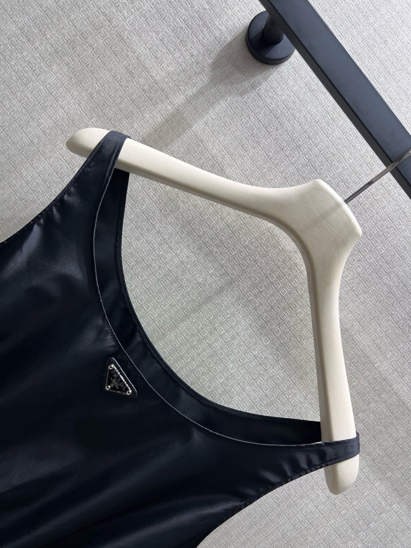 Prada 2026 Strappy Dress Black Polyamide 399132