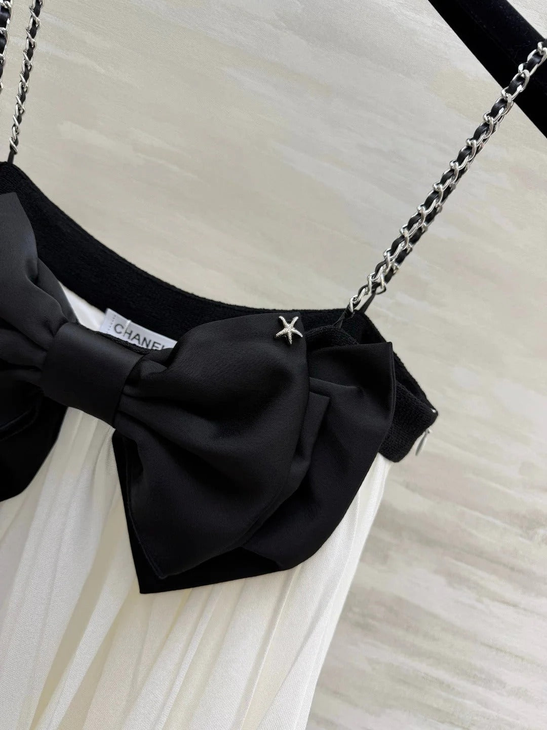 Chanel 2026 Camisole Black White Cotton 666374