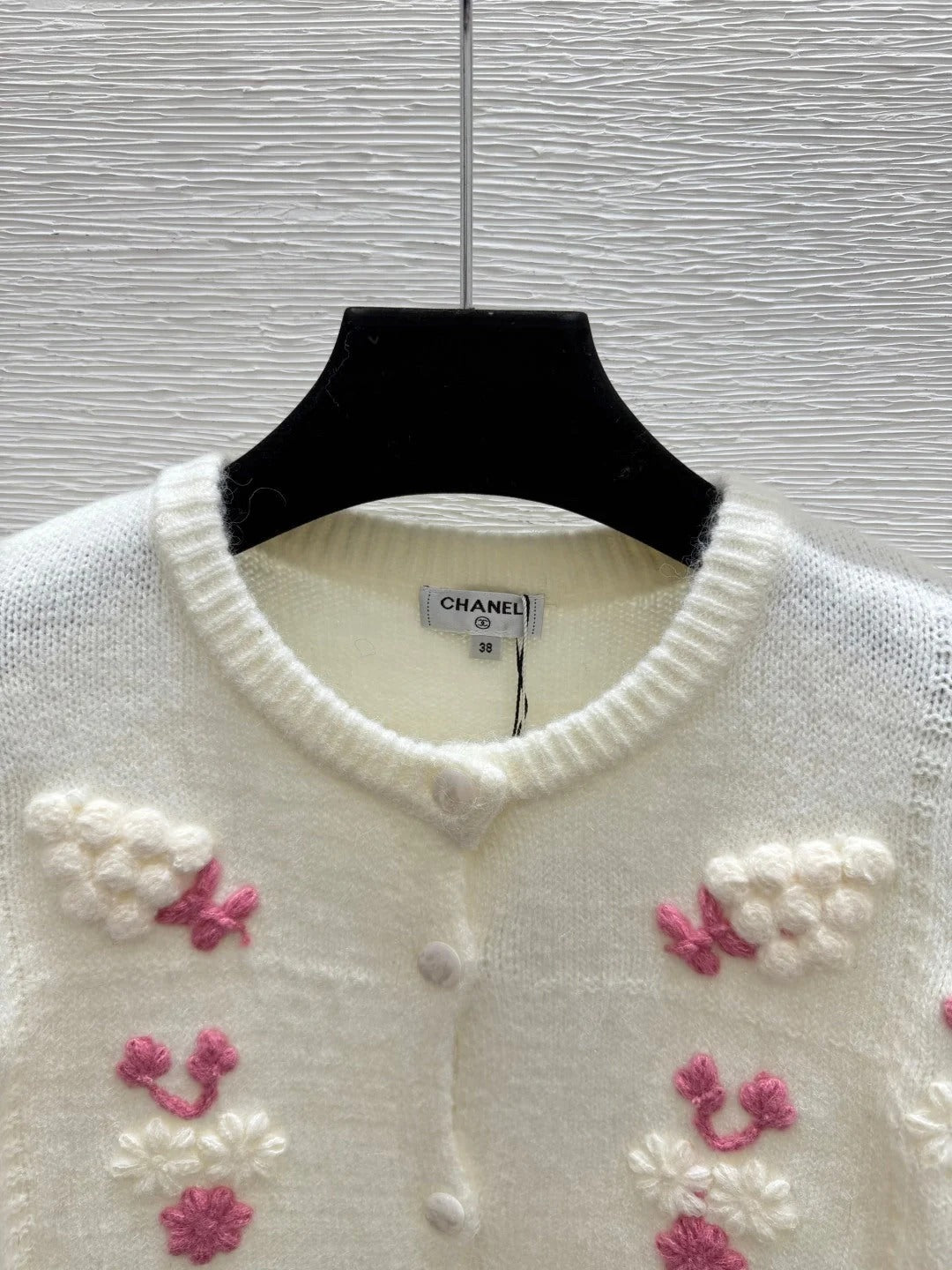 Chanel 2026 Floral Knitted Long Sleeve Cardigan Wool 259254