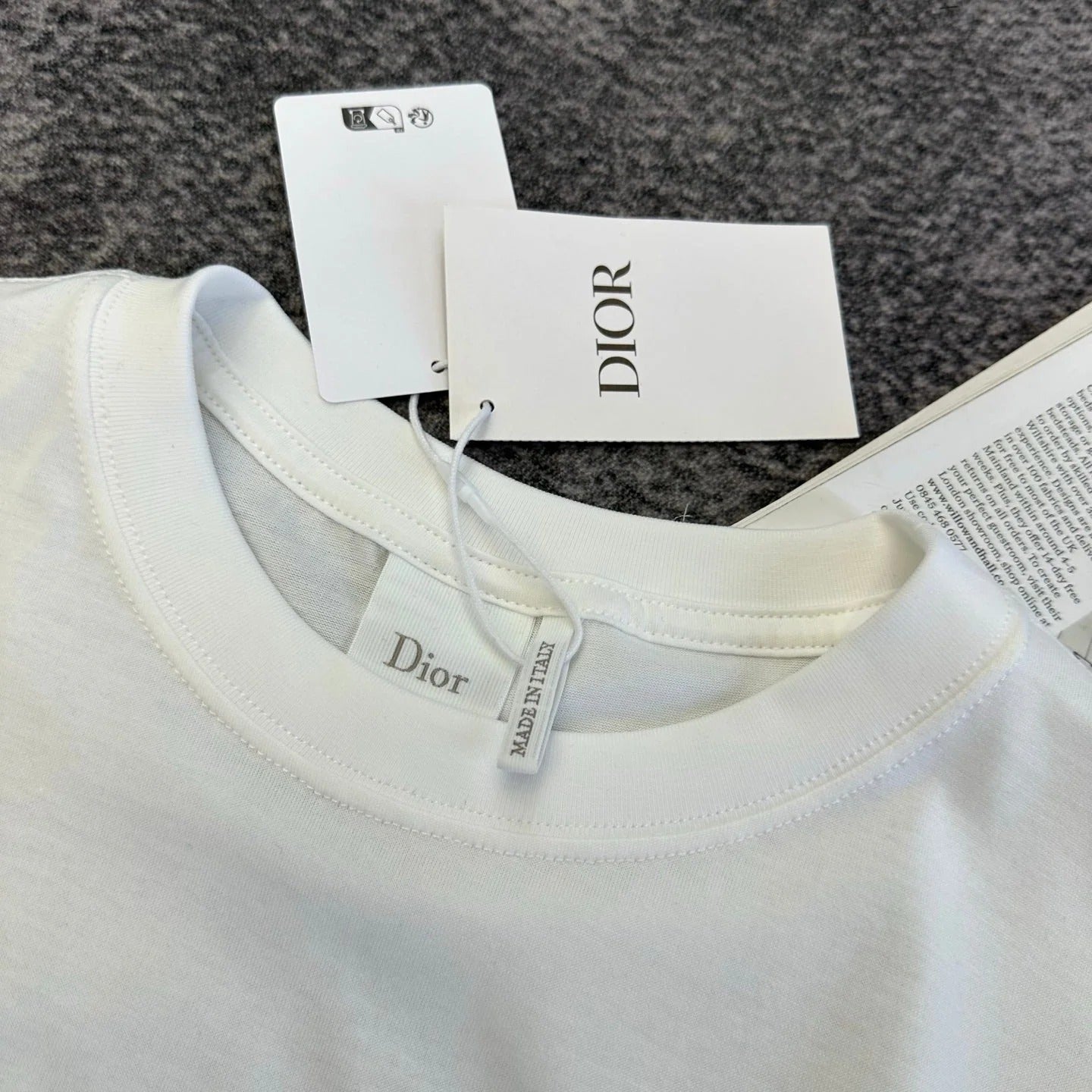 Dior 2026 Blue Bow Short-Sleeve T-Shirt Cotton 374773