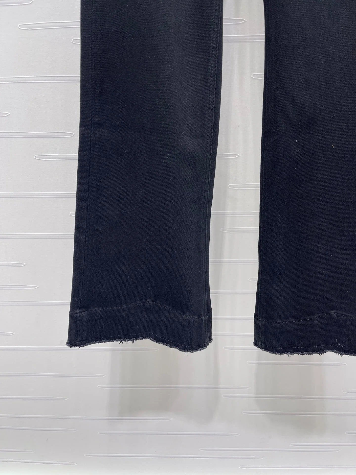 Chanel 2026 Slim-fit Flared Jeans Black Cotton 669869