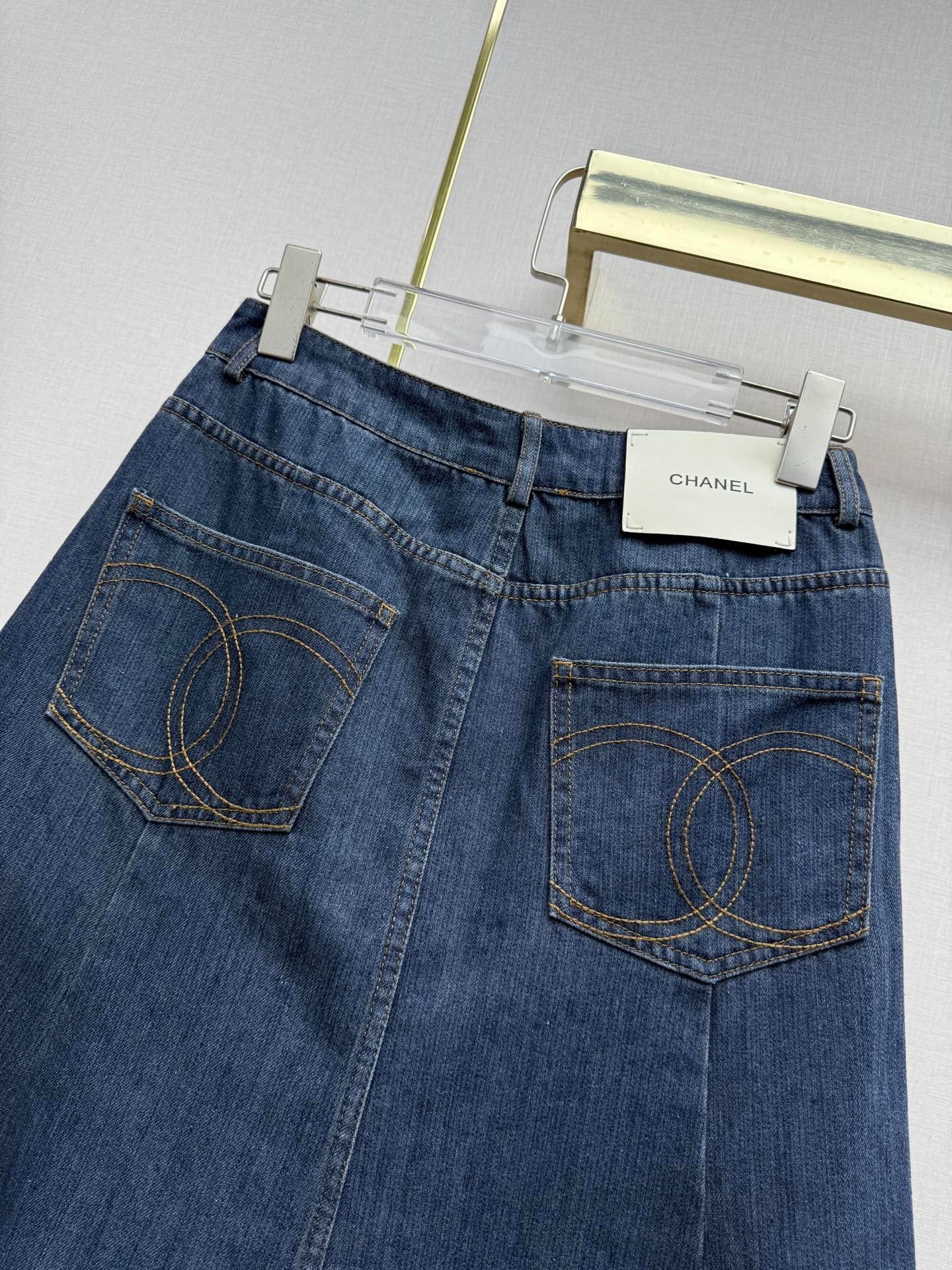 Chanel 2026 Denim Skirt Blue Cotton 771511