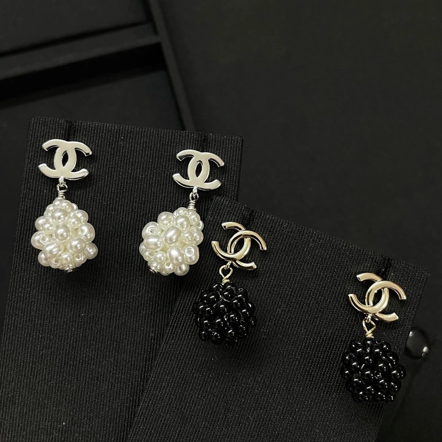 CC Beaded Drop earrings