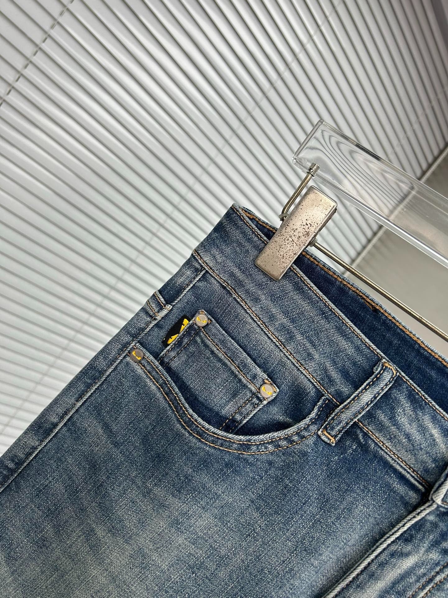 Fendi 2026 Men's Jeans Blue Denim 802289