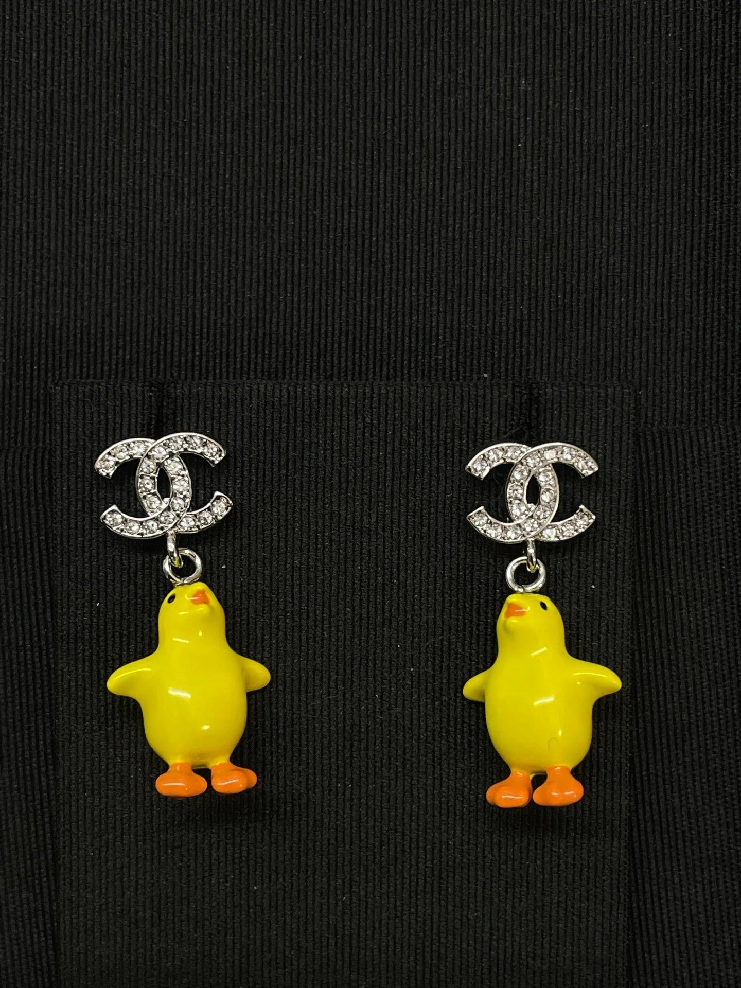 Chanel Double C Chicken Earrings