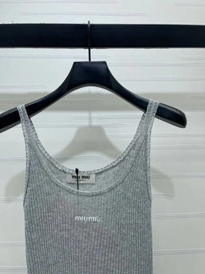 Miumiu 2026 Camisole Knitted Vest Wool 375076