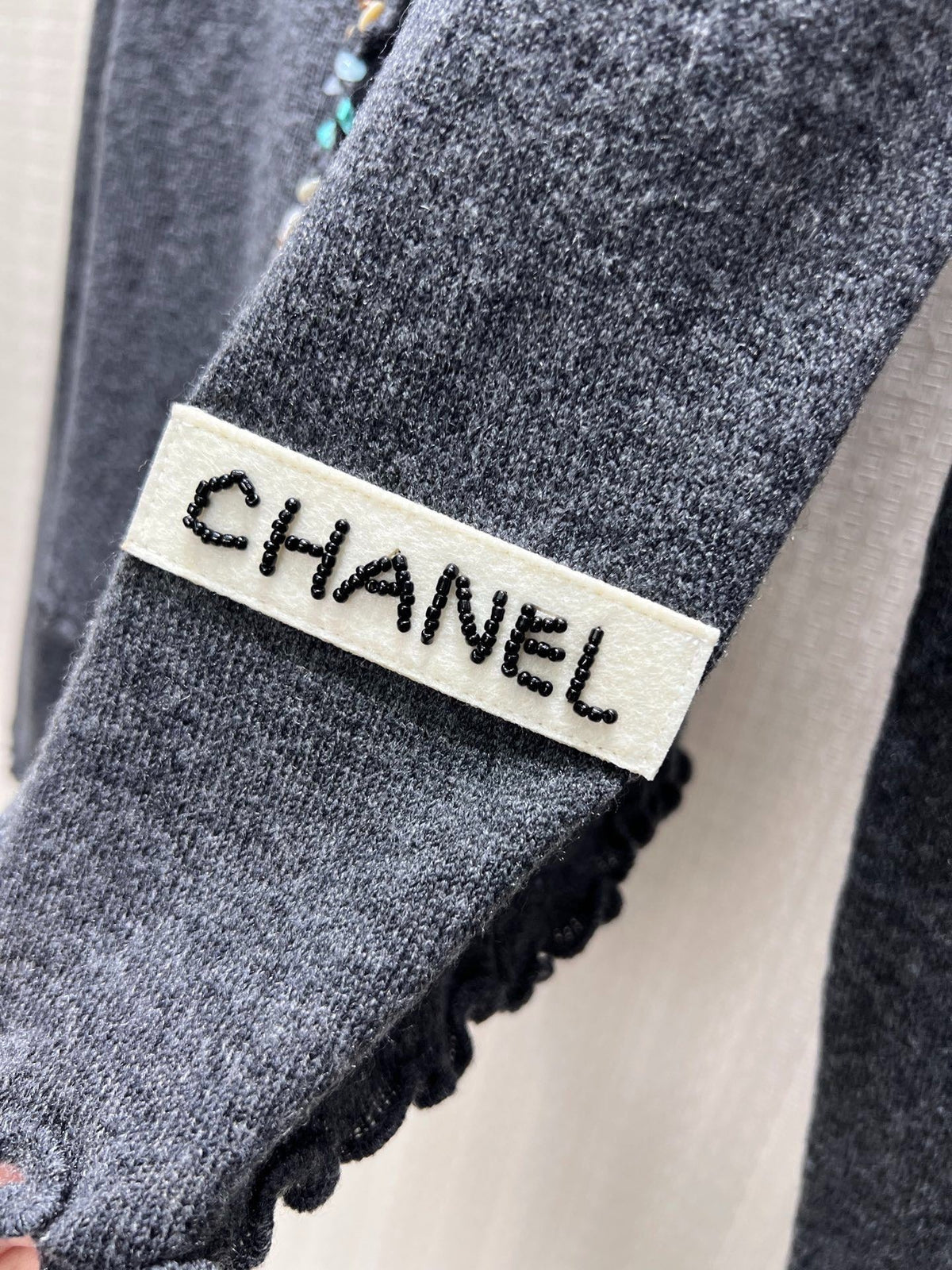 Chanel 2026 Cardigan With Bead And Rhinestone Embellishments 425523