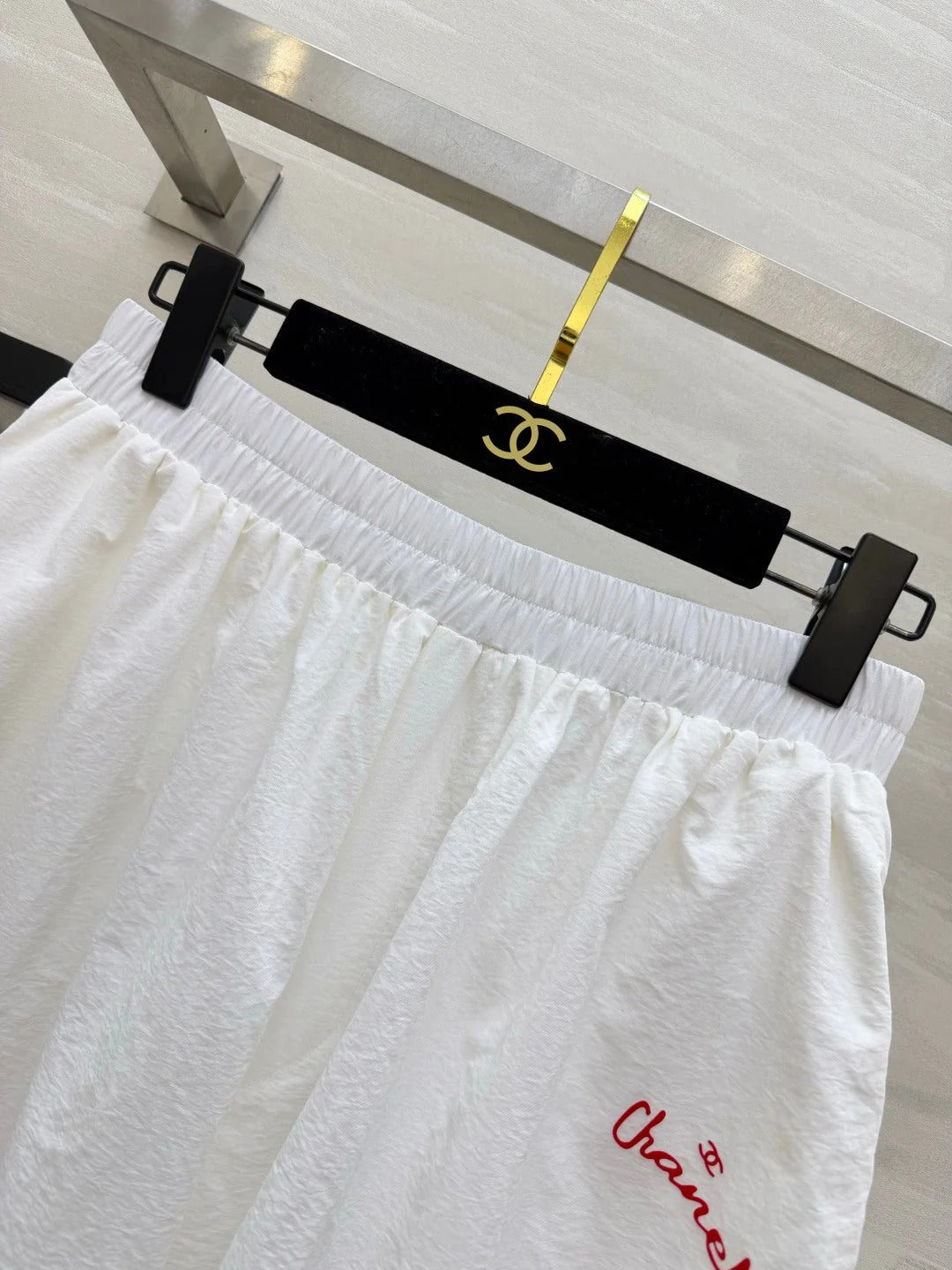 Chanel 2026 Wide-Leg Pants White Cotton 402322