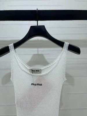 Miumiu 2026 Camisole Knitted Vest Wool 375076
